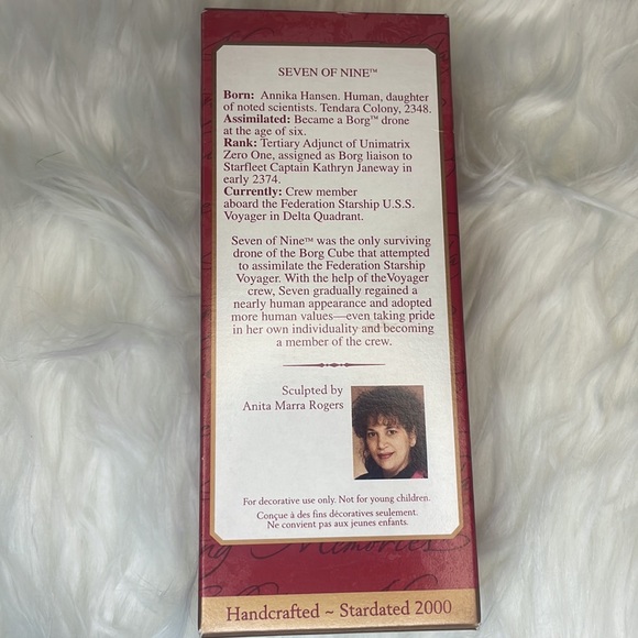 Vintage Star Trek Seven of Nine Hallmark Keepsake Christmas Ornament / NIB - Picture 2 of 4
